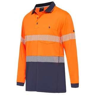 WORKWEAR, SAFETY & CORPORATE CLOTHING SPECIALISTS Workcool - Hyperfreeze Spliced Taped Polo - Long Sleeve