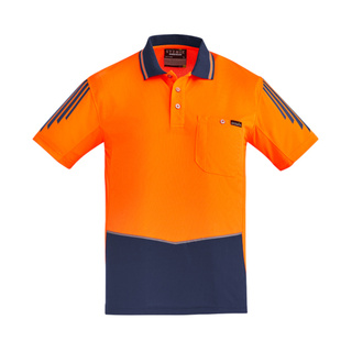 WORKWEAR, SAFETY & CORPORATE CLOTHING SPECIALISTS Mens Hi Vis Flux S/S Polo