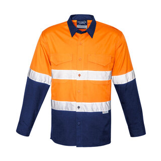 WORKWEAR, SAFETY & CORPORATE CLOTHING SPECIALISTS Mens Rugged Cooling Hi Vis Taped L/S Shirt