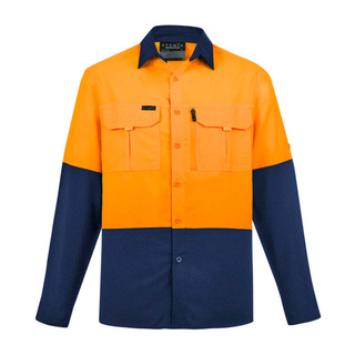 WORKWEAR, SAFETY & CORPORATE CLOTHING SPECIALISTS Mens Hi Vis Outdoor L/S Shirt