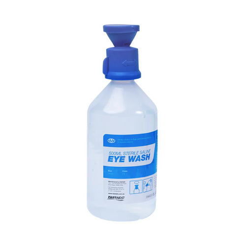 WORKWEAR, SAFETY & CORPORATE CLOTHING SPECIALISTS - EYE WASH SOLUTION, 500ML BOTTLE WITH CAP, 10PK