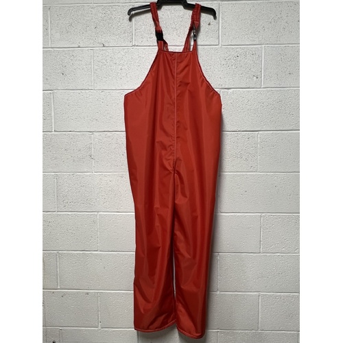 WORKWEAR, SAFETY & CORPORATE CLOTHING SPECIALISTS Fishermans Bib & Brace Double Front (All Red)