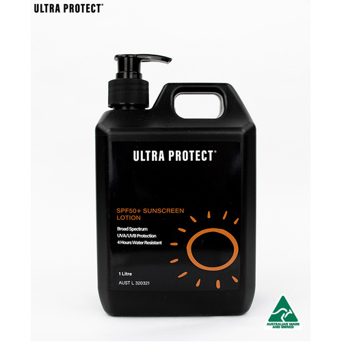 WORKWEAR, SAFETY & CORPORATE CLOTHING SPECIALISTS - Ultra Protect SPF50+ Sunscreen 1 Litre Pump