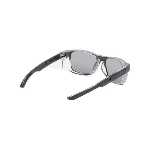 WORKWEAR, SAFETY & CORPORATE CLOTHING SPECIALISTS - SPARKIE RSP545X MBL.SM - Matt Black Frame, Smoke Polarized Lens - Safety Polarized